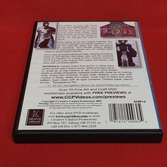 Anne Bagby Collage Paper Patterns & Glazing DVD - Picture 4 of 8